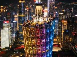 Building Façade Night Lighting