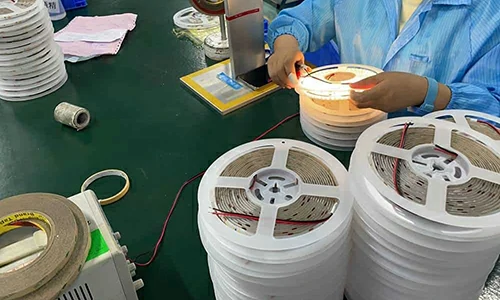 LED Strip Batch Testing — Color Consistency Comparison