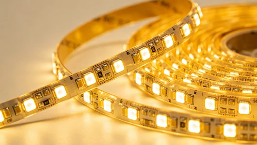 COB LED Strip in Aluminum Profile — Dot-Free Light Effect
